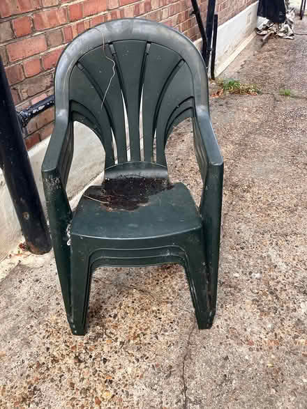 Photo of free Green garden chairs x3 (Morden SM4) #2