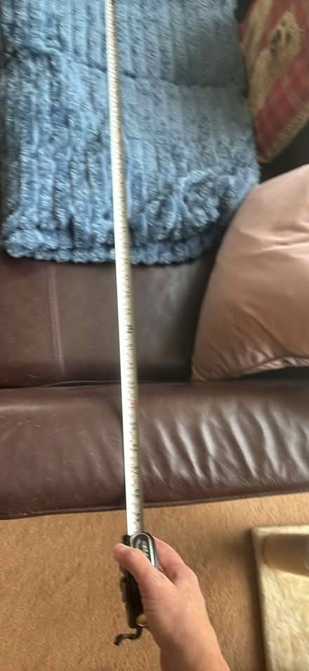 Photo of free Brown leather couch (Lindfield RH16) #3