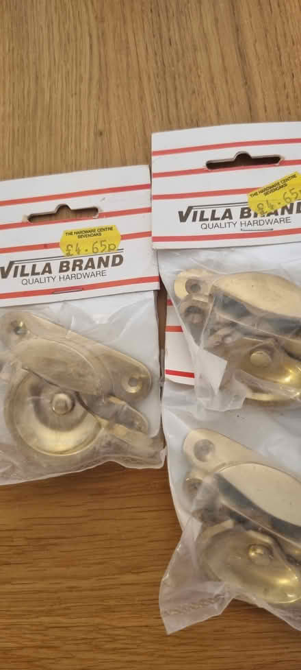 Photo of free 3 x Brass sash window catches (Dorking RH4) #1