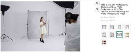 Photo of free Photography Vinyl Backdrop Cloth in tie-dye silver grey (Boscombe BH5) #4