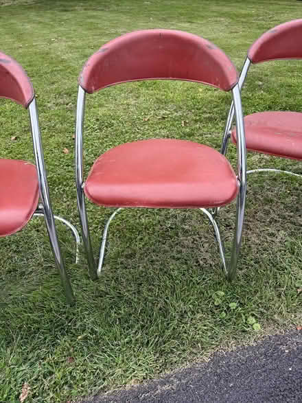 Photo of free Leather and chrome chairs (White Plains, NY) #2