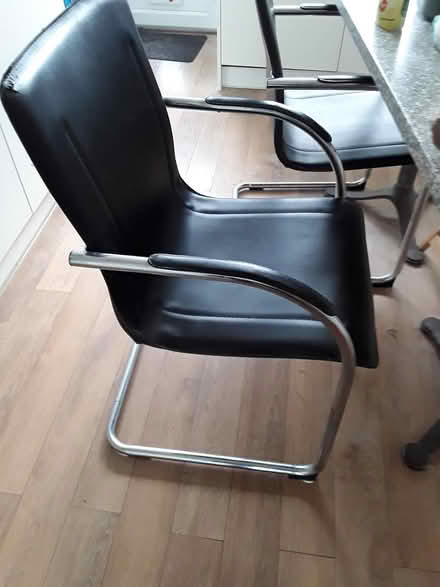 Photo of free Pair of chrome chairs (Collington Bexhiĺl TN39) #1