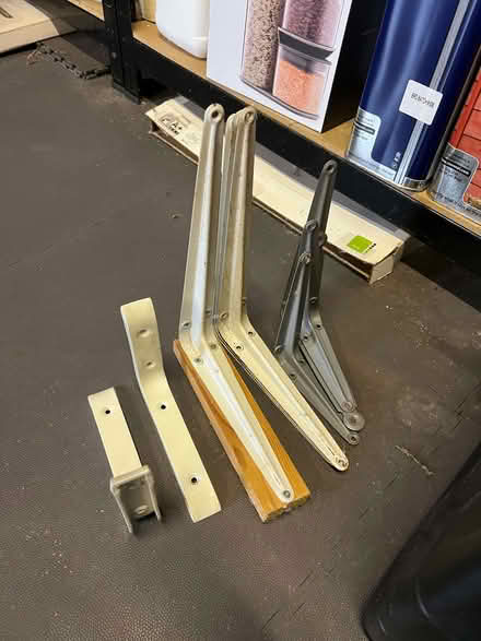 Photo of free Shelf Brackets - Numerous Sizes (Mill Green AL7) #1