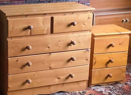 Photo of free Wooden chest of drawers & locker (Bray) #1