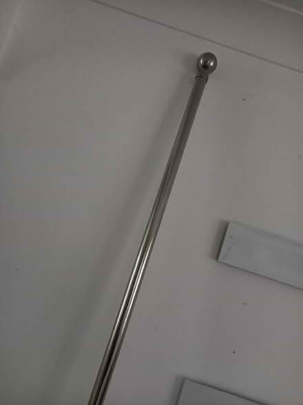Photo of free Chrome curtain pole 197cm (Market Deeping PE6) #1