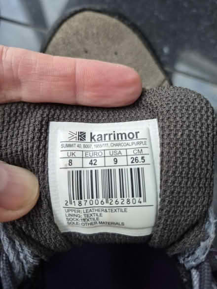 Photo of free Karrimor woman’s hiking shoes (Tilehurst RG30) #4