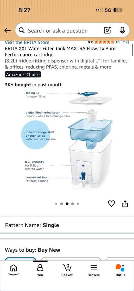 Photo of free BRITA XXL Water Filter Tank (8.2L) (Nw8 7AX) #1