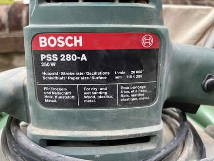 Photo of free Orbital Sander - Bosch PSS 280-A - working condition (Walton Manor OX2) #2