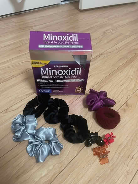 Photo of free Minoxidil and hair scrunchies (Sunnyvale Community Center) #1