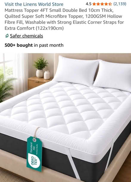 Photo of free Mattress topper suitable for a double bed (Notting Hill Gate W11) #2