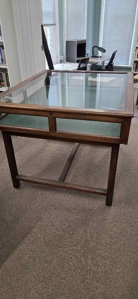 Photo of free Large Display Cabinet - glass and wood frame (Norham Manor OX2) #2
