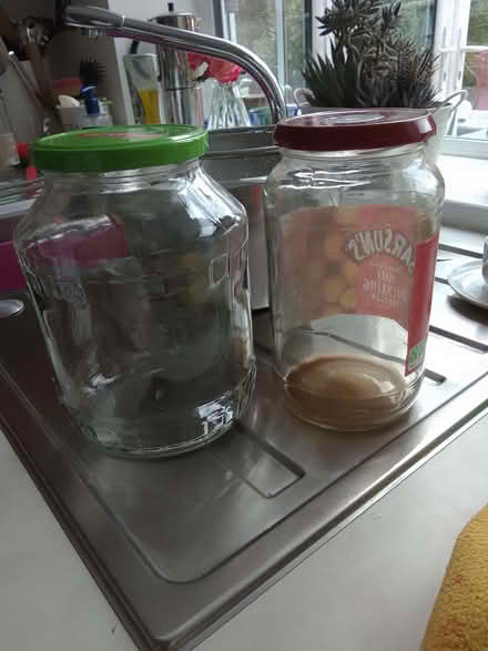 Photo of free 2 X large jars suitable for pickled onions (Purley on Thames RG31) #1