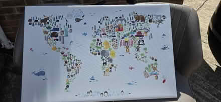 Photo of free World Map Canvas (Whiteley PO15 6) #1