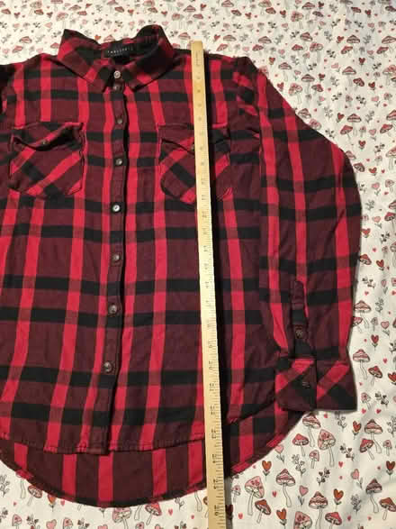 Photo of free Red & Black Plaid Flannel Shirt - S (West 7th) #2