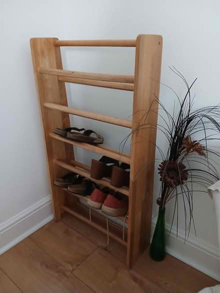 Photo of free Wood shoe rack (Eastbourne BN22) #1
