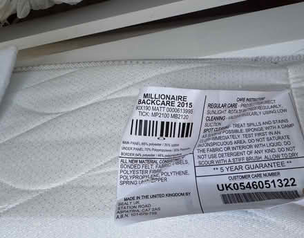 Photo of free Mattress. Clean . No marks . Hardly used. (Oadby LE2) #4