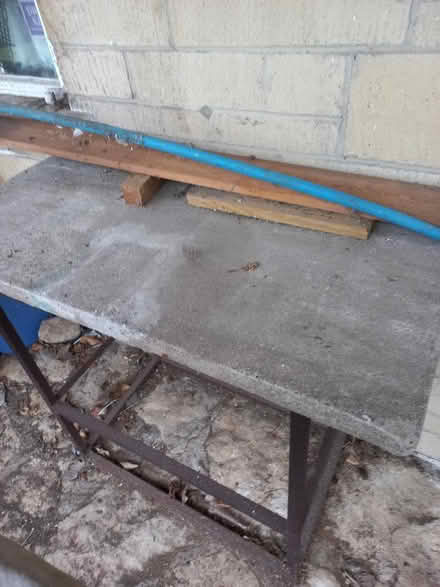 Photo of free Metal and concrete workbench (Bathford BA1) #4