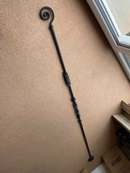 Photo of free Black metal curtain pole (Battledown GL52) #1