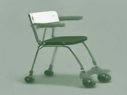 Photo of Simple wheeled rollator walking frame (Pinner HA5) #2