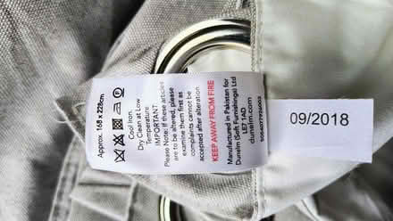 Photo of free Pair of eyelet curtains ( damaged lining) (Westgate CT8) #2