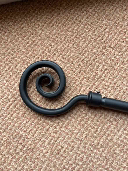 Photo of free Black metal curtain pole (Battledown GL52) #2