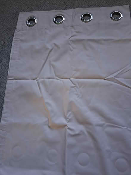 Photo of free Dusky pink eyelet blackout curtains (Horley) #1