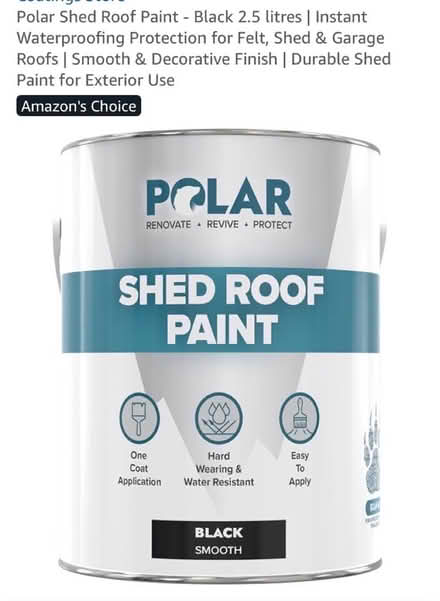 Photo of Shed Roof Paint/Sealant (Strawberry Hill TW2) #1