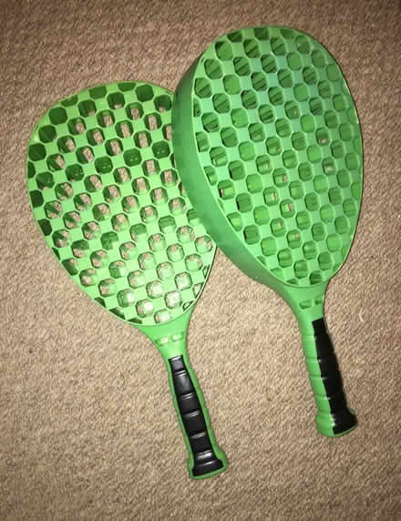 Photo of free Pair of thick green plastic bats & 1 bang bang bat. (Portslade Village BN41) #2