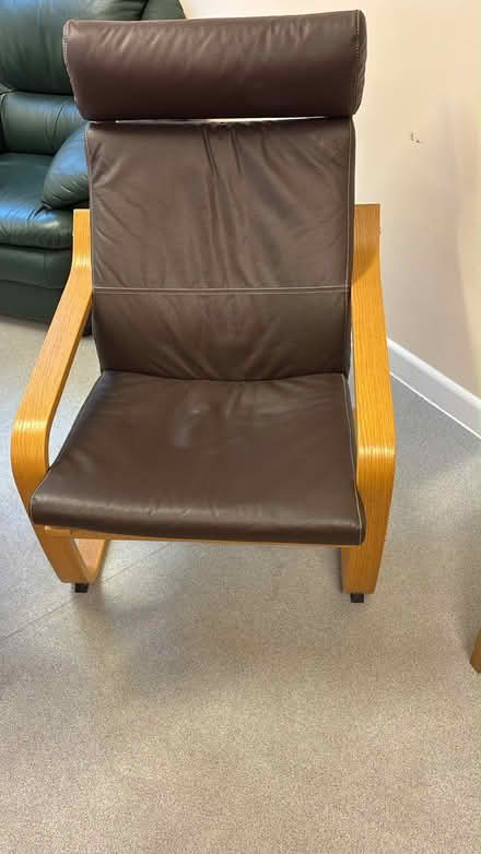Photo of free Leather look rocking chair (Burgh Heath SM7) #1