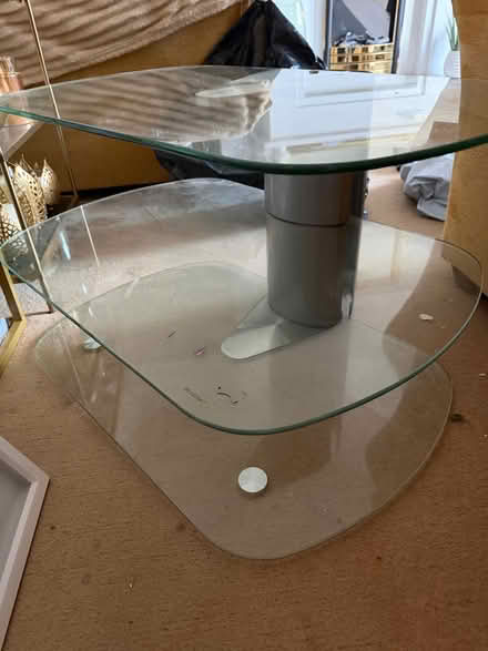 Photo of free Glas tv unit. (New Brighton CH45) #1