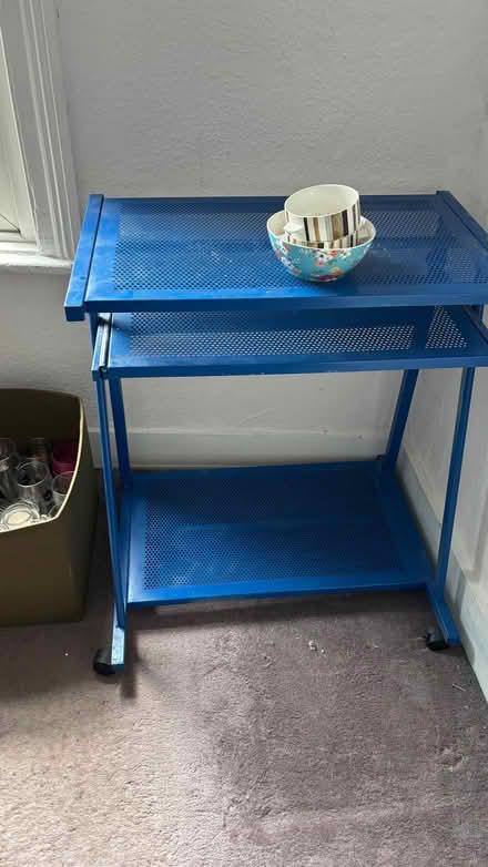 Photo of free Brown sofa, chair, chest of drawers and metal desk (Chiswick W4) #4