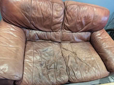 Photo of free Genuine Leather Sofa two seater (St Ives PE27) #2