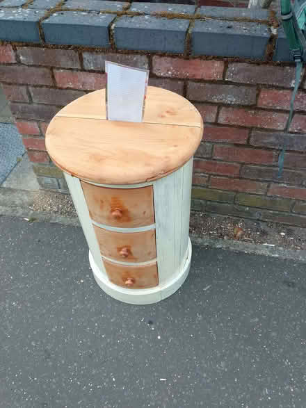 Photo of free Bedside cabinet with 3 drawers (New Catton NR3) #1