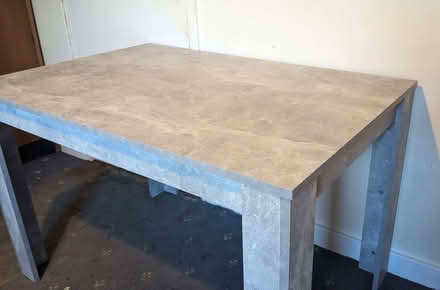Photo of free Dining Table Grey Stone Pattern. (Lipson PL4) #2
