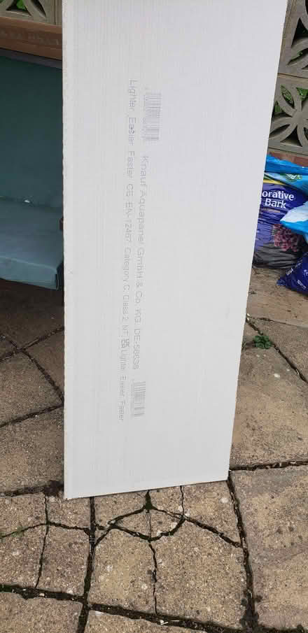 Photo of free 1 piece of Aquapanel (Snipeshill ME10) #1