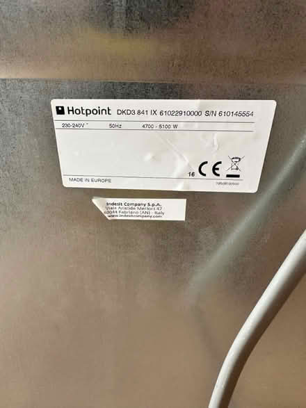 Photo of free Hotpoint double oven (West Sussex BN14) #3