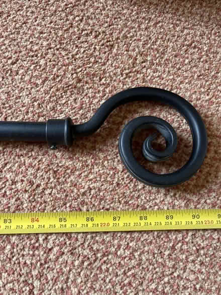 Photo of free Black metal curtain pole (Battledown GL52) #4