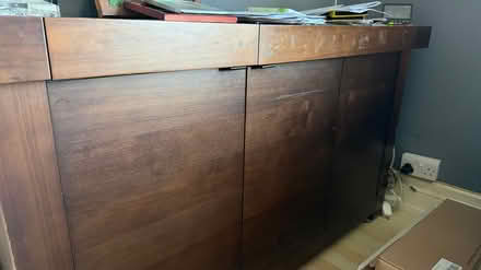 Photo of free TV hardwood unit (ML4 Bellshill) #2