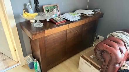 Photo of free TV hardwood unit (ML4 Bellshill) #1