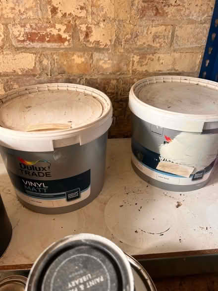 Photo of free 20 litres 2x 10 of light Vinyl Matt paint (Upper Wolvercote OX2) #1