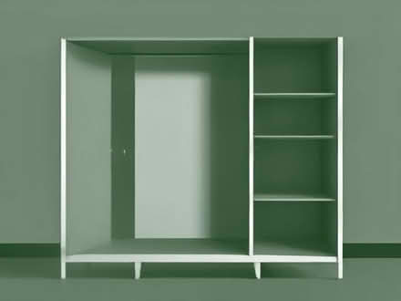Photo of free Canvas wardrobe with shelves (Porthywaen SY10) #1