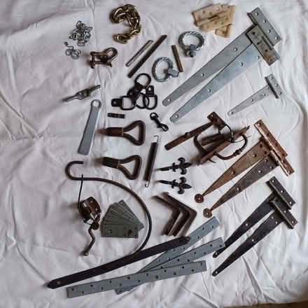 Photo of free Hinges, brackets, latches, etc (Hingham NR9) #1