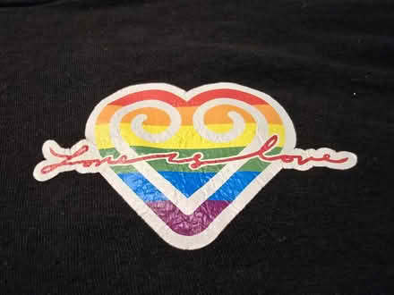 Photo of free Black Love is Love Heart Tee - Med (West 7th) #3