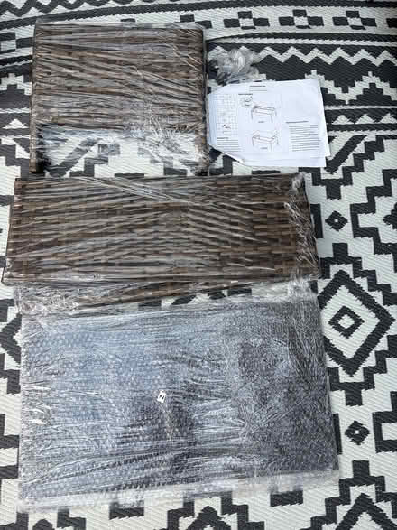 Photo of free Outdoor rattan style table (Tooting SW17) #2