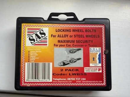 Photo of free Locking wheel bolts (Billericay CM11) #2
