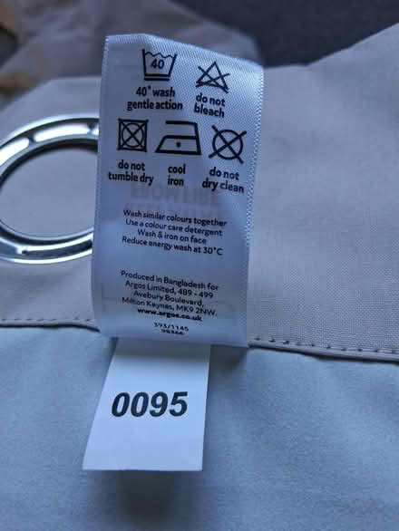 Photo of free Dusky pink eyelet blackout curtains (Horley) #4