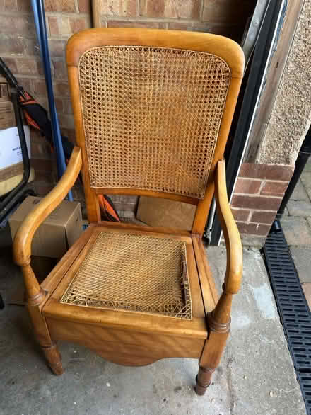 Photo of free Wooden ‘commode’ chair (Edwalton NG12) #1