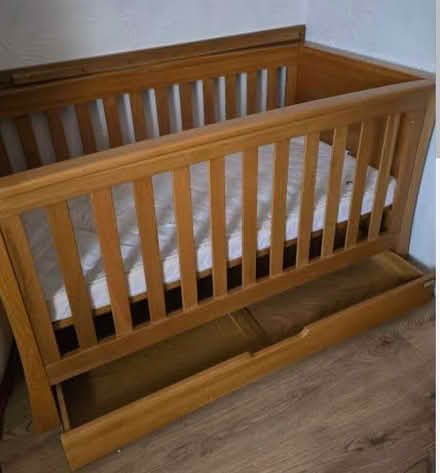 Photo of free Sturdy wooden cot bed mamas&papas (Clonmel) #1