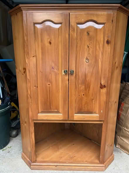 Photo of free Wooden corner cabinet unit (Union County, NJ) #2