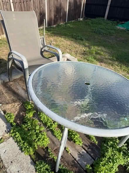 Photo of free garden table and chairs (Combs Ford IP14) #1